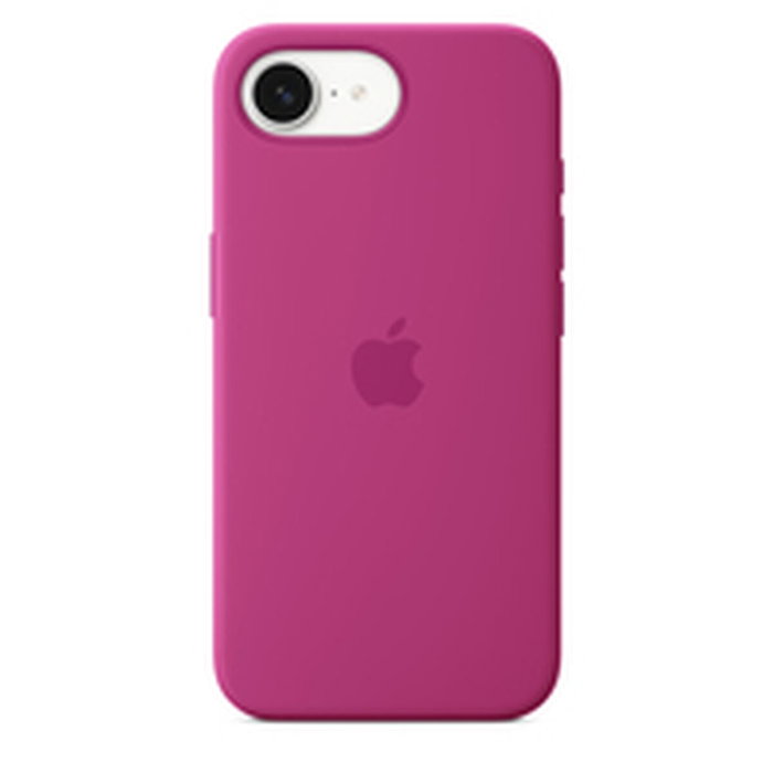 Apple Coque en silicone Fuchsia pour iPhone 16e Apple Coque en silicone Fuchsia pour iPhone 16e