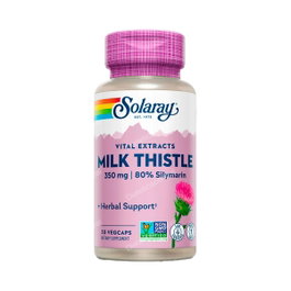 Solaray Milk Thistle 30Cap Complément Alimentaire Cardon Marie, 30 Gélules Végétales