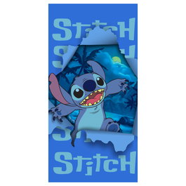 DISNEY Serviette de bain Stitch microfibre 70x140 cm 250 g/m² 100% polyester