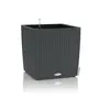 Lechuza Pot de fleurs Cube Cottage 50 - 50 x 50 x 50 cm - Kit complet - Granit - 61 L - Bac d'arrosage interchangeable