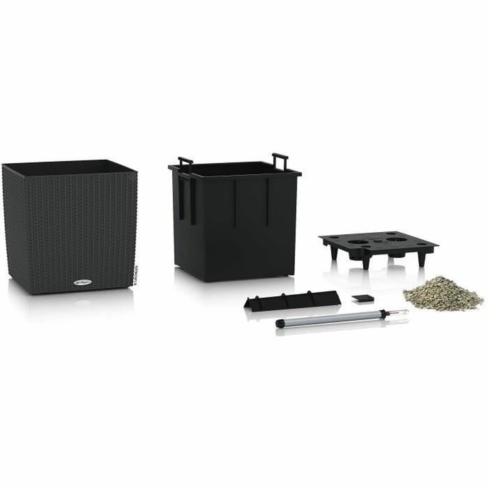 Lechuza Pot de fleurs Cube Cottage 50 - Granit