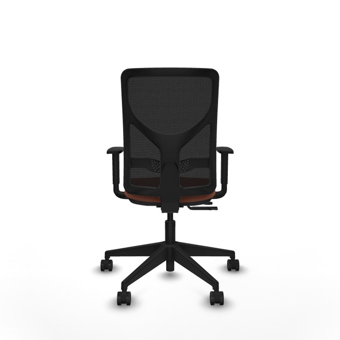 Chaise Motilla Synchrone/Traslack tissu Marron Maille Noir Base pyramidale noire Accoudoir 1D Sans appui-tête Roulettes 65mm nylon Chaise Motilla Synchrone/Traslack tissu Marron Maille Noir Base pyramidale noire Accoudoir 1D Sans appui-tête Roulettes 65mm nylon