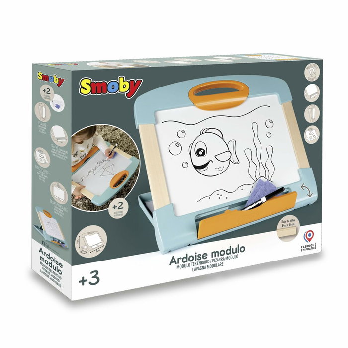 Smoby Ardoise modulo magnétique Blanc et bleu Smoby Ardoise modulo magnétique Blanc et bleu