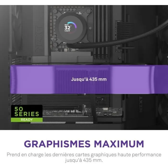 NZXT H9 Flow CM-H92FB-01 - Boîtier moyen-tour à double chambre noir - Vitre trempée, mesh, airflow optimal, support radiateur 420 mm, ventilateurs RGB NZXT H9 Flow CM-H92FB-01 - Boîtier moyen-tour à double chambre noir - Vitre trempée, mesh, airflow optimal, support radiateur 420 mm, ventilateurs RGB