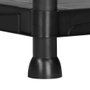 Marbueno Étagère 3 Tablettes Plastique Noir 61x31x91 cm Jardin 10536