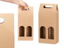 KINVARA BOLSA VINO KRAFT VENTANA DOBLE Marron