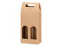 KINVARA BOLSA VINO KRAFT VENTANA DOBLE Marron