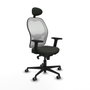 Piqueras y Crespo Chaise de Bureau avec Appui-tête Jorquera 2D036G1 Noir