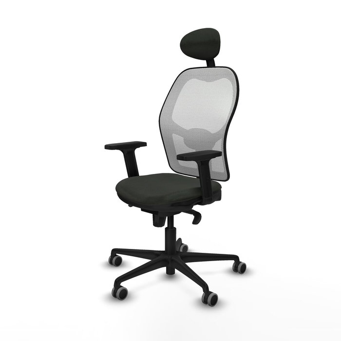 Piqueras y Crespo Chaise de Bureau avec Appui-tête Jorquera 2D036G1 Noir Piqueras y Crespo Chaise de Bureau avec Appui-tête Jorquera 2D036G1 Noir