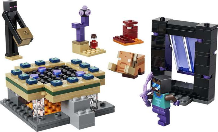 LEGO Minecraft Jeu de Construction 21584 Voyage à Travers les Portails du Nether et de l'Ender, Jeu Créatif pour Enfant à Partir de 7 Ans LEGO Minecraft Jeu de Construction 21584 Voyage à Travers les Portails du Nether et de l'Ender, Jeu Créatif pour Enfant à Partir de 7 Ans