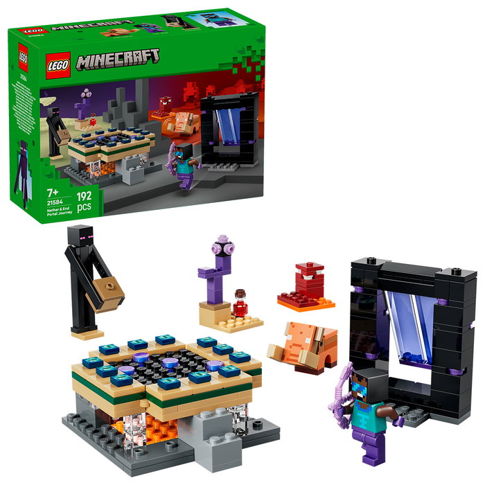 LEGO Minecraft 21584 Voyage à travers les portails du Nether et de l'Ender LEGO Minecraft 21584 Voyage à travers les portails du Nether et de l'Ender
