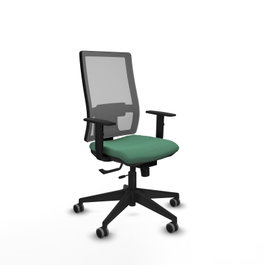 Piqueras y Crespo Chaise de Bureau Horna Vert Émeraude et Gris