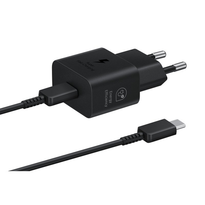 Samsung EP-2510XbegEU Chargeur USB-C 25W Super Fast Charging Noir Samsung EP-2510XbegEU Chargeur USB-C 25W Super Fast Charging Noir