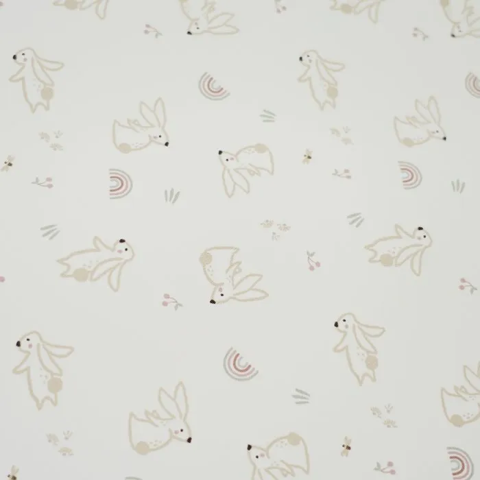 Tineo Matelas à langer PROFILE - Matelas de change en PVC avec mousse douce, motifs lapins, dimensions universelles 50x70 cm