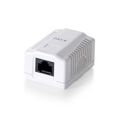 Equip Roseta Superficie Equip Cat 6 Utp Blanche - Prise RJ45 Blanc RAL 9010