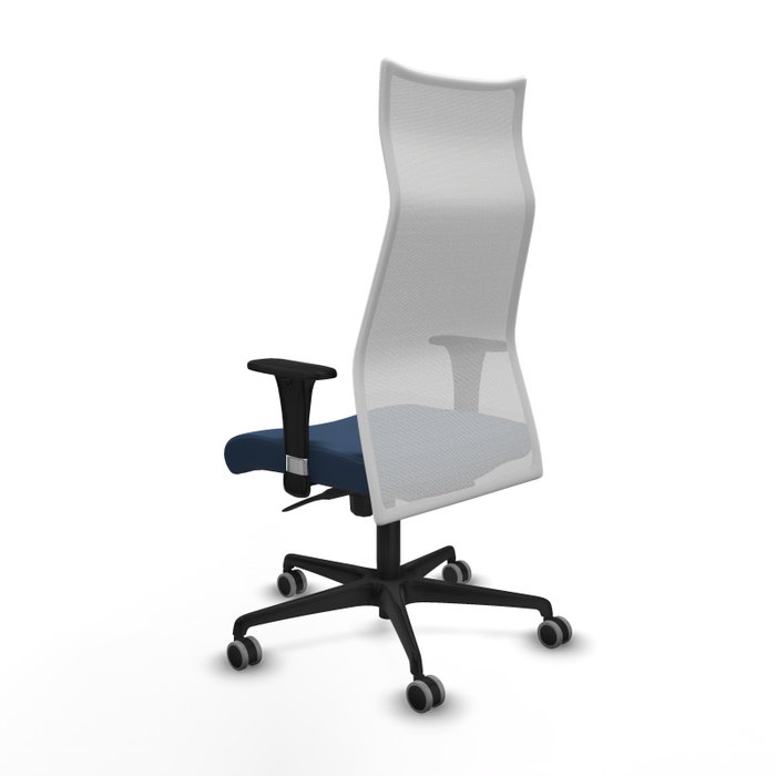 Piqueras y Crespo Chaise de Bureau Albacete XL Bleu Marine et Blanc Piqueras y Crespo Chaise de Bureau Albacete XL Bleu Marine et Blanc