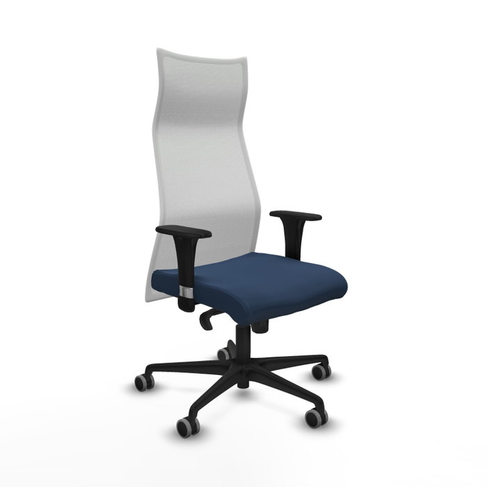 Piqueras y Crespo Chaise de Bureau Albacete XL Bleu Marine et Blanc Piqueras y Crespo Chaise de Bureau Albacete XL Bleu Marine et Blanc