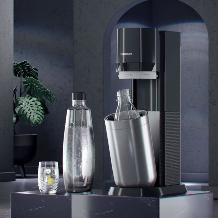 SodaStream Soda Maker DUO noir avec 1 bouteille en verre et 1 bouteille PET 1016812411 SodaStream Soda Maker DUO noir avec 1 bouteille en verre et 1 bouteille PET 1016812411