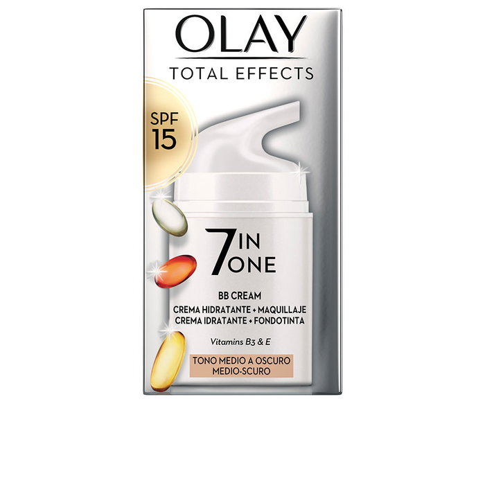 Olay BB Crème Total Effets Anti-Âge et Hydratante SPF15 Medium pour Femme 50ml Olay BB Crème Total Effets Anti-Âge et Hydratante SPF15 Medium pour Femme 50ml