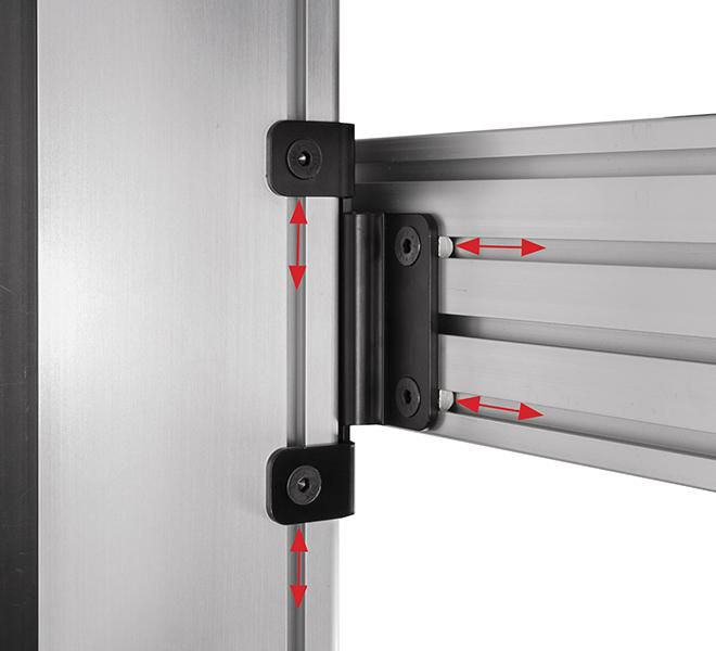 B-Tech BT8380-JPK Kit de plaque de jonction System X pour colonnes BT8380 et rails BT8390, noir