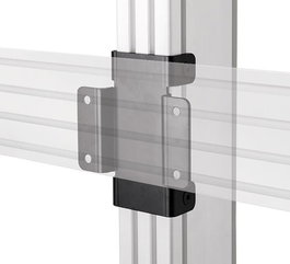B-Tech BT8380-JPK Kit de plaque de jonction System X pour colonnes BT8380 et rails BT8390, noir