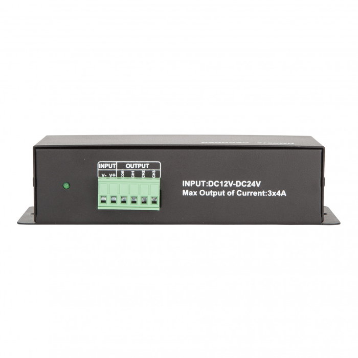 Contrôleur DMX512 RVB 12/24VDC 3 Canaux 8A 288/576W