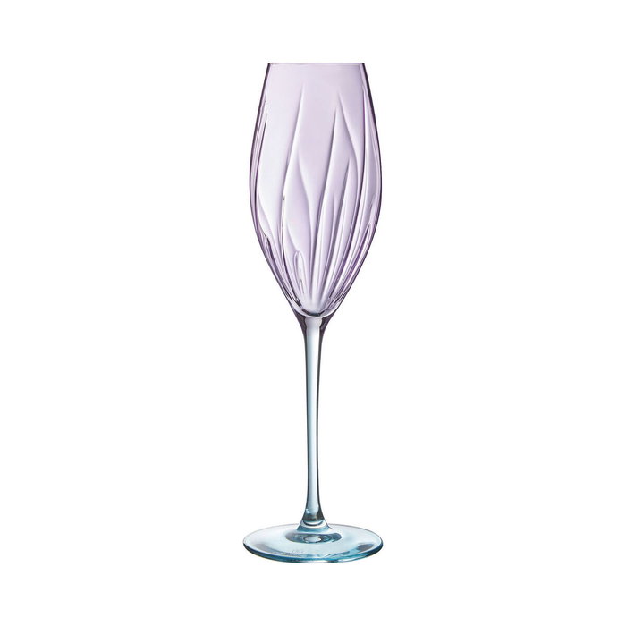 Cristal d'Arques Boîte de 4 Verres à Pied Swirly Spring Cristal 21 cL Rose Cristal d'Arques Boîte de 4 Verres à Pied Swirly Spring Cristal 21 cL Rose