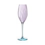 Cristal d'Arques Boîte de 4 Verres à Pied Swirly Spring Cristal 21 cL Rose