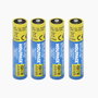 WOLFPACK LINEA PROFESIONAL Piles Lithium Rechargeables AAA 1,5V USB-C (Lot de 4)