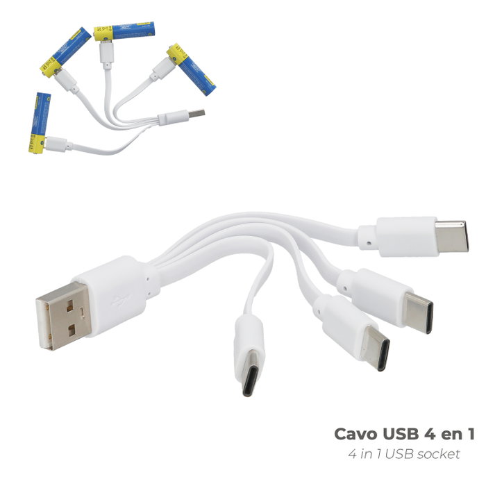 WOLFPACK LINEA PROFESIONAL Piles Lithium Rechargeables AAA 1,5V USB-C (Lot de 4)