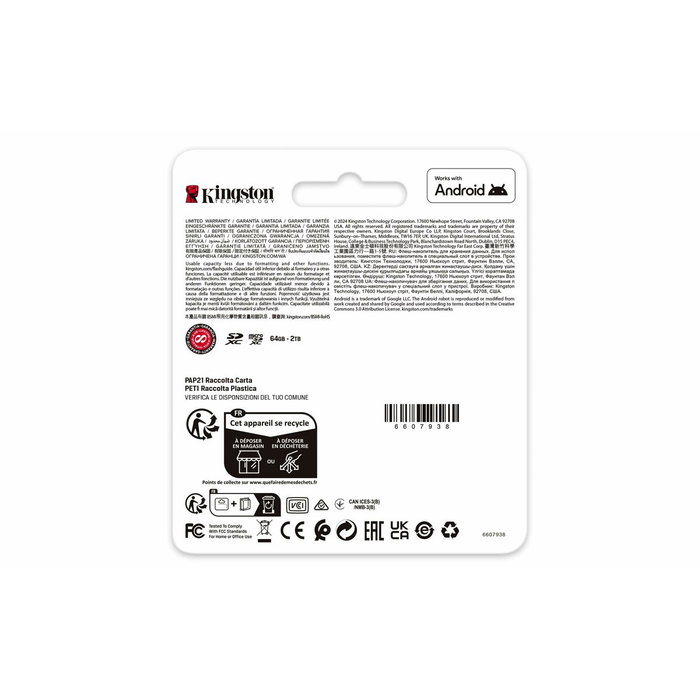 Carte Mémoire SDXC Kingston SDG4/128GB 128 GB
