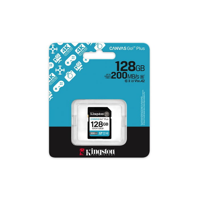 Carte Mémoire Micro SD avec Adaptateur Kingston SDG4/128GB 128 GB