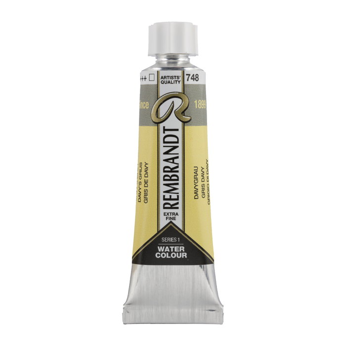 Rembrandt Aquarelle en tube Gris Davy 748, 10 ml Rembrandt Aquarelle en tube Gris Davy 748, 10 ml