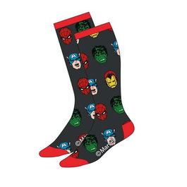 Marvel Calcetines T3845 - Chaussettes Homme Marvel Noir Taille Unique 38-45 EU, 42-44 FR - 3 Ans Minimum