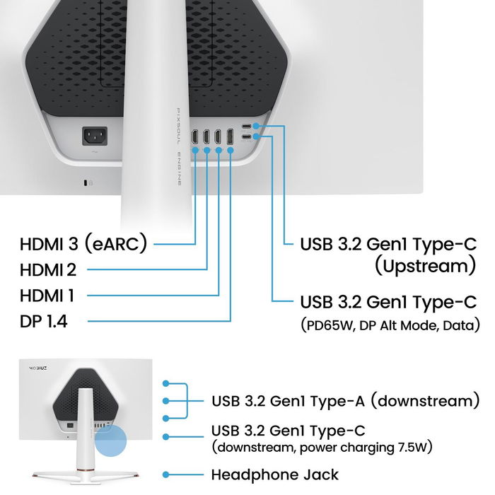 Monitor Gaming BenQ 9H.LN2LB.QBE 4K Ultra HD 27"
