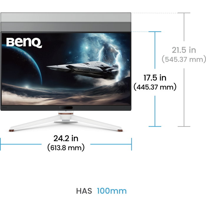 BenQ EX271U Écran LCD 27 pouces 4K 165Hz FreeSync Premium P3 Wide Color Eye Care