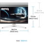 BenQ EX271U Écran LCD 27 pouces 4K 165Hz FreeSync Premium P3 Wide Color Eye Care