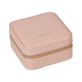 DAY ET Pochette CASE ZIP SQUARE Dusty Pink de la ligne DAY SNAKE