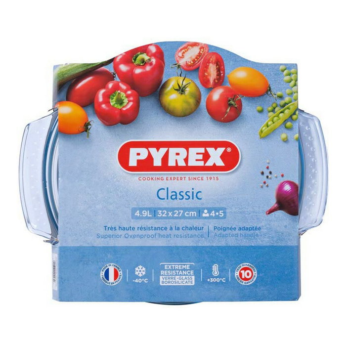 Pyrex Cocotte Ronde en Verre Borosilicate 5,1 L Pyrex Cocotte Ronde en Verre Borosilicate 5,1 L