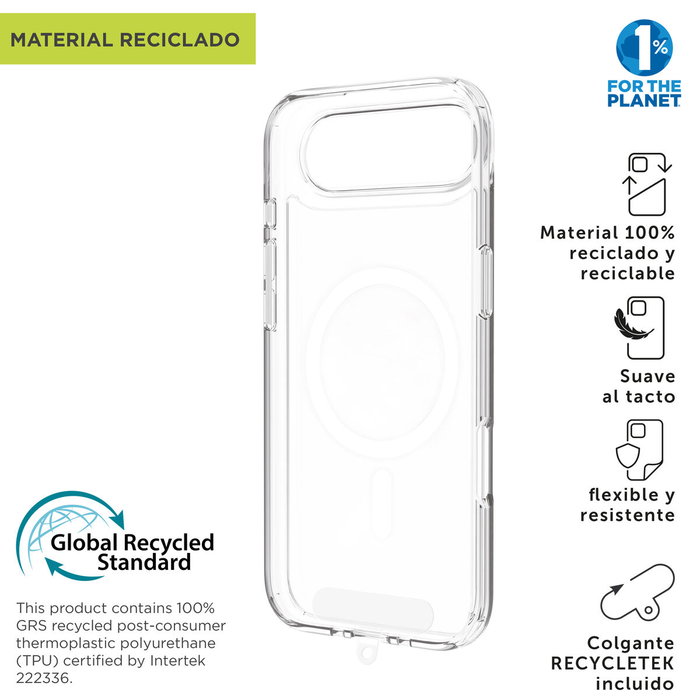 Protection pour téléphone portable Muvit for Change iPhone Air Transparent