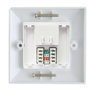 Lanview Plaque murale CAT6 Simple Gang Type UK 86*86mm