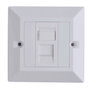 Lanview Plaque murale CAT6 Simple Gang Type UK 86*86mm