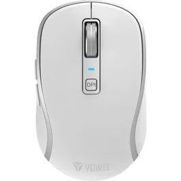 Yenkee YMS 2085WE - Souris sans fil rechargeable, Bluetooth et 2,4 GHz, capteur optique 2400 DPI, autonomie 90 heures, design ergonomique