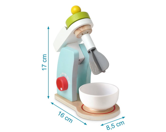 KioKids Batidora Procesadora en Madera Multicolor