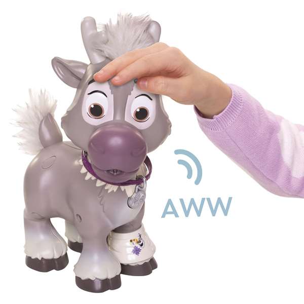 Jakks Pacific - Set de Cuidado Interactivo - Poupée interactive Sven Frozen Disney 22 cm - Multilingue - Fonctionne avec piles - Pour enfants de 3 ans Jakks Pacific - Set de Cuidado Interactivo - Poupée interactive Sven Frozen Disney 22 cm - Multilingue - Fonctionne avec piles - Pour enfants de 3 ans