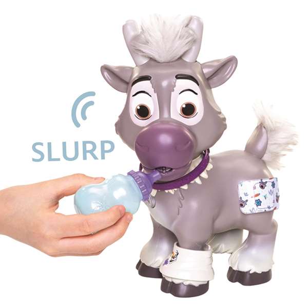 Jakks Pacific - Set de Cuidado Interactivo - Poupée interactive Sven Frozen Disney 22 cm - Multilingue - Fonctionne avec piles - Pour enfants de 3 ans Jakks Pacific - Set de Cuidado Interactivo - Poupée interactive Sven Frozen Disney 22 cm - Multilingue - Fonctionne avec piles - Pour enfants de 3 ans