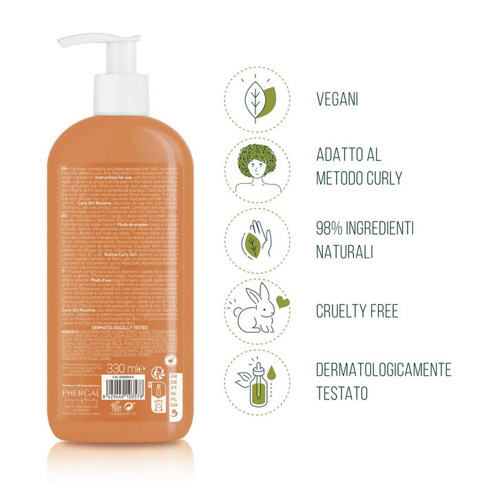 Naturtint Baume lavant CURLY pour cheveux bouclés 330 ml