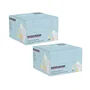 Fackelmann Lot de 2 boîtes de 250 rince-doigts au citron lingettes nettoyantes biodégradables