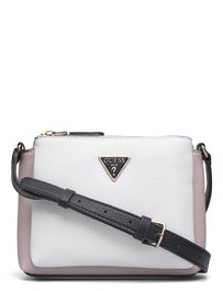 Guess Sac bandoulière Becca en textile pour femme - Blanc Rose