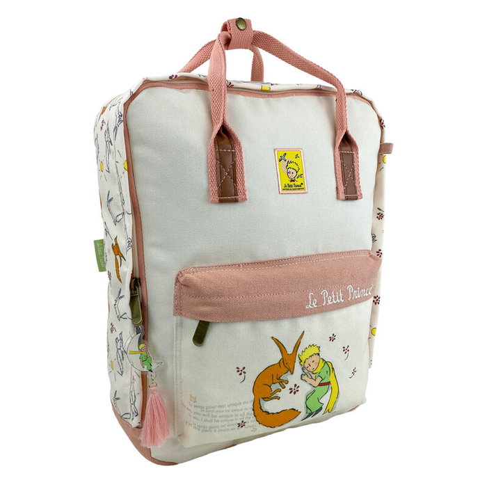 CYP BRANDS Sac à dos Le Petit Prince 44 cm avec poche centrale spacieuse, intérieur doublé motif étoilé, poignée en forme de lune et pompon
